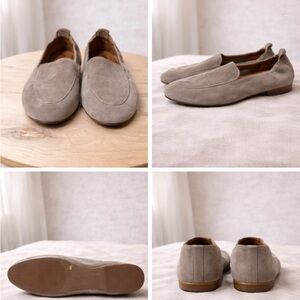 Women’s Suede Loafers - Gray